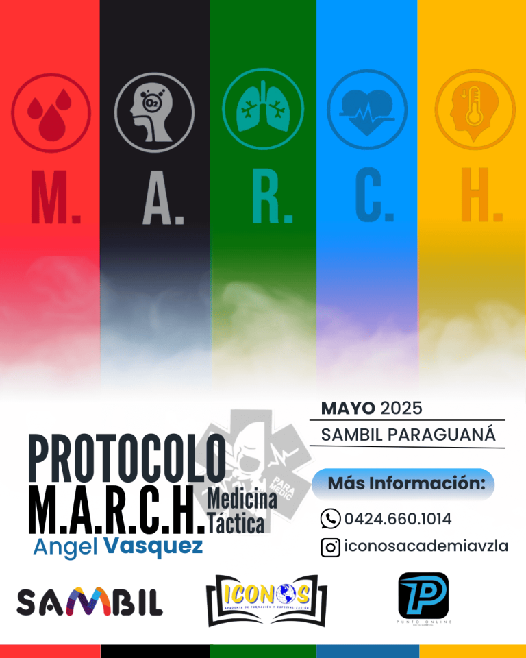 Flyer para un curso sobre MARCH
